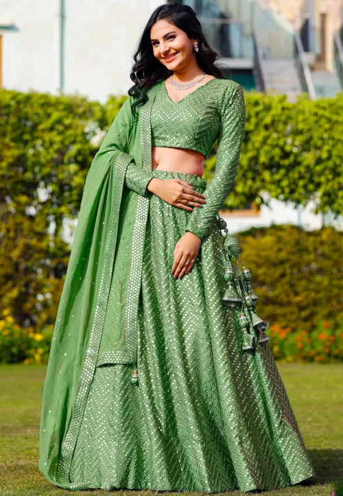 Mehendi Lehenga